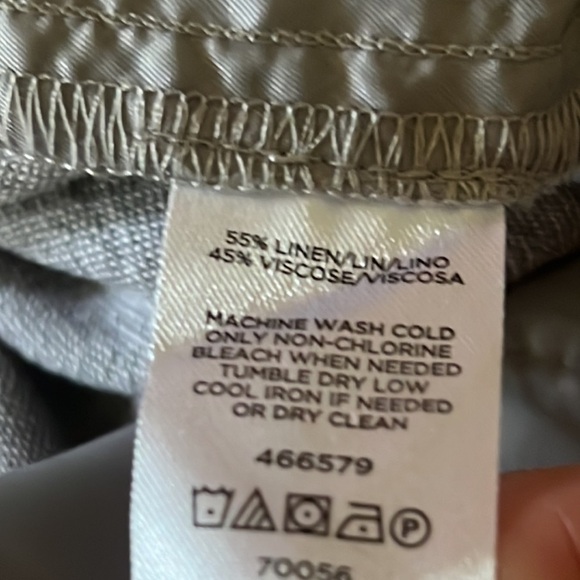 Ann Taylor Pull on Linen blend Pants Size Medium - Picture 6 of 6